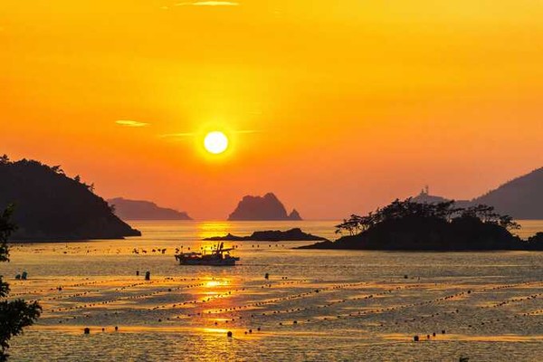 해넘이 해맞이 명소로 알려진 진도 세방낙조. 전남도 제공